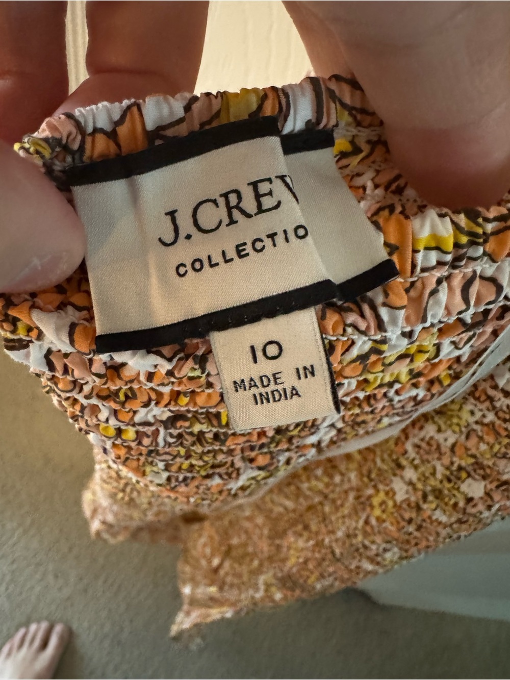 J. Crew Yellow Floral Backless Smocked Maxi Dress - Picture 3 of 3